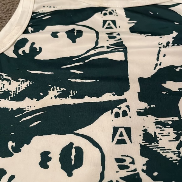 shein y2k graphic cropped tank size xs(dark greek) - Picture 2 of 4